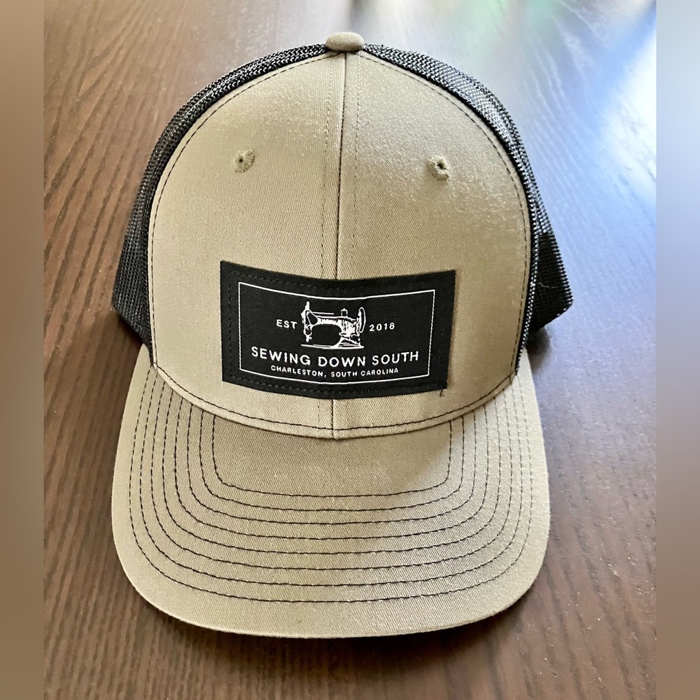 Sewing Down South Greenish-Tan & Black Trucker Hat